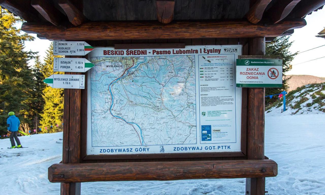 Sloneczny Chelm - Apartamenty W Gorach, Prywatna Sauna Jacuzzi Balia W Cenie, Spa, Grill, Stok Narciarski Myslenice, Sciezki Rowerowe, Rzeka Raba, Widok Na Tatry 外观 照片