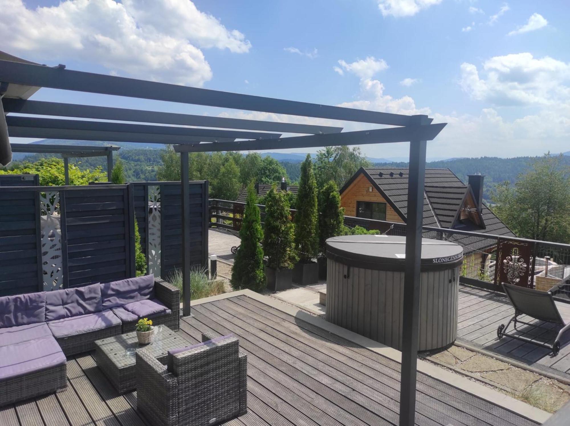 Sloneczny Chelm - Apartamenty W Gorach, Prywatna Sauna Jacuzzi Balia W Cenie, Spa, Grill, Stok Narciarski Myslenice, Sciezki Rowerowe, Rzeka Raba, Widok Na Tatry 外观 照片